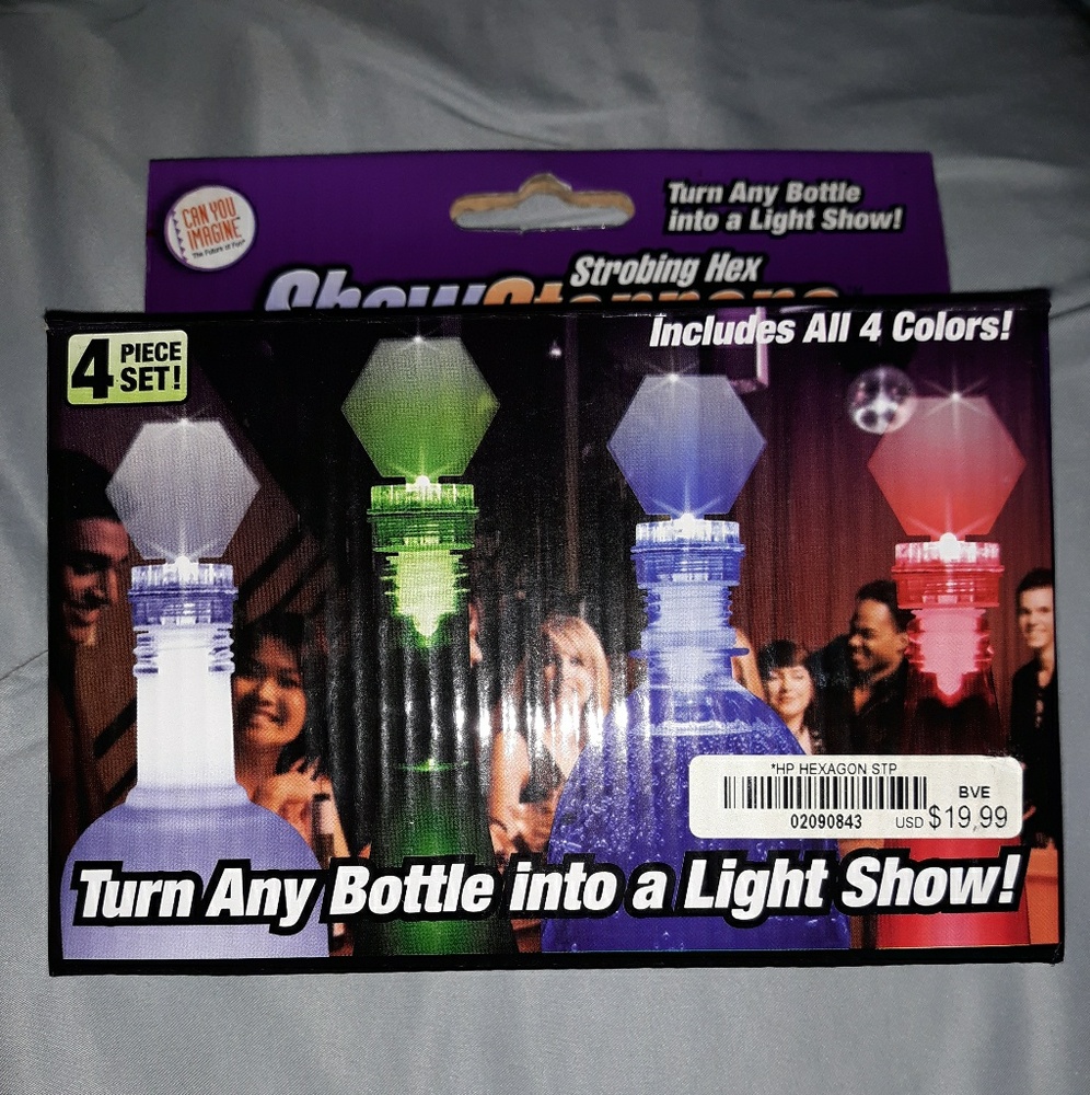 COPY - Show stoppers strobing hex bottle top ligh…